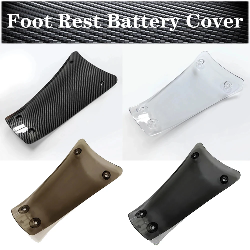 

motorcycle Clear Scooter carbon fiber pattern Foot Rest Battery Cover for Vespa Primavera 125/150 Sprint 150 2018-2024