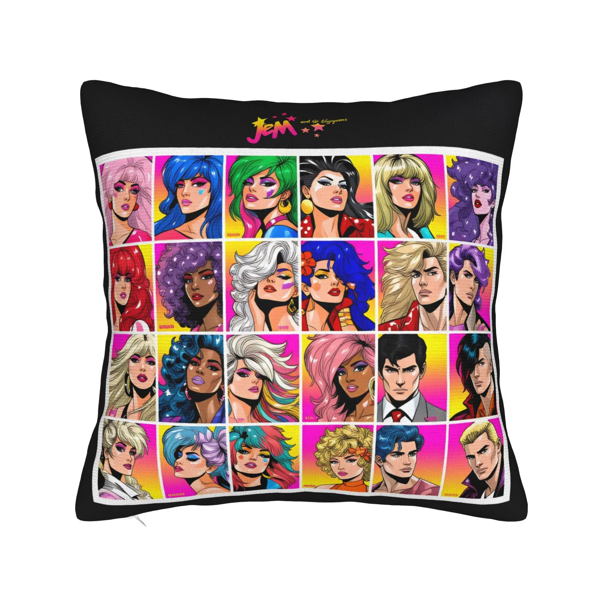 Pillow Case Kpop Jem and the Holograms Custom  Pillow Cover For Office Car Home Decor Fashion Pillowcases