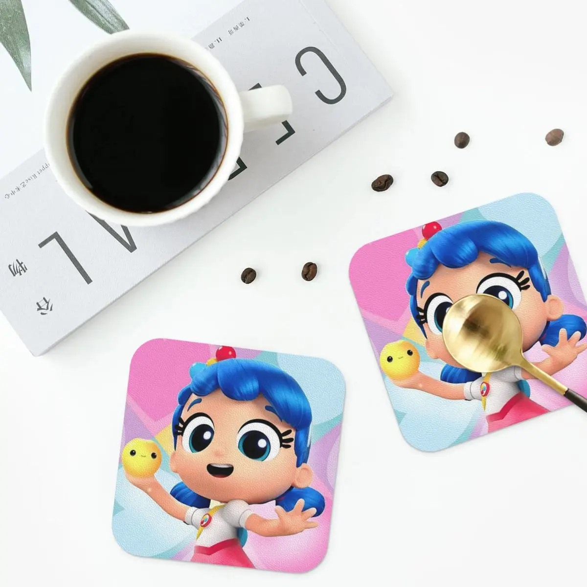 

Подставки True And The Rainbow Kingdom, кухонные салфетки, нескользящая изоляция, кофейные коврики для чашек, декор, домашняя посуда, подушечки, набор из 4 шт.