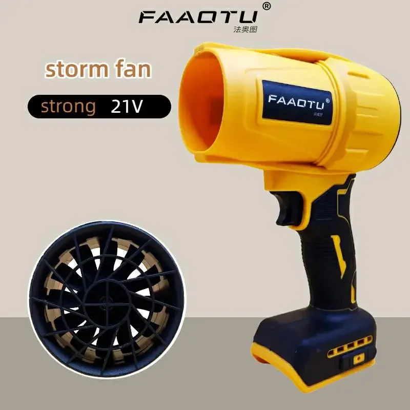 

FAAOTU Air Blower Cordless Turbo Fan Handheld Violent Fan Dryer 20V Rechargeable Dust Blowing Tool Suitable for Dewalt battery
