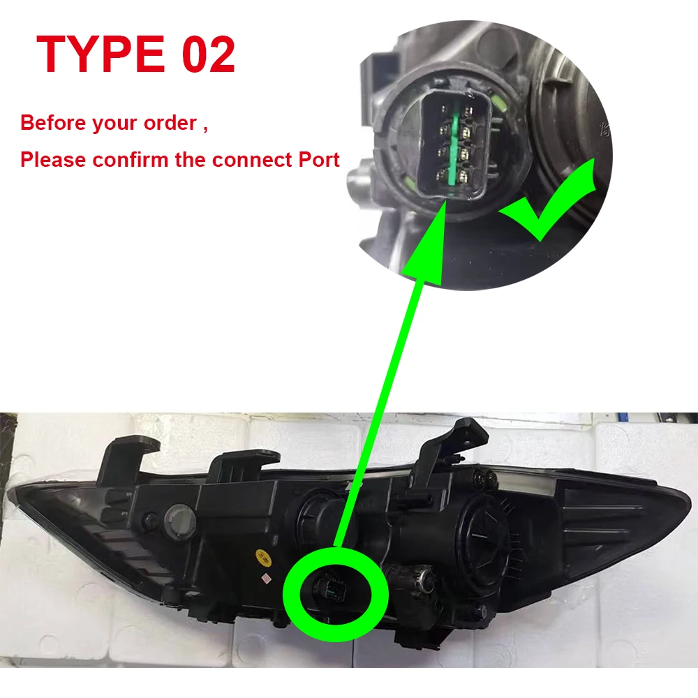 For Hyundai Elantra 2016 2017 2018 Headlights Car Headlamp Assembly Daytime Running Light Auto Headlamp Whole Car Light Assembly