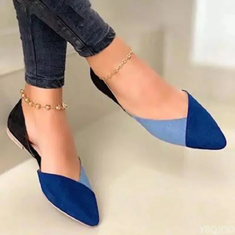 2024New Arrival Women Flats Beautiful and Fashion Summer Shoes Flat Ballerina Comfortable Casual Women Shoes Size 43