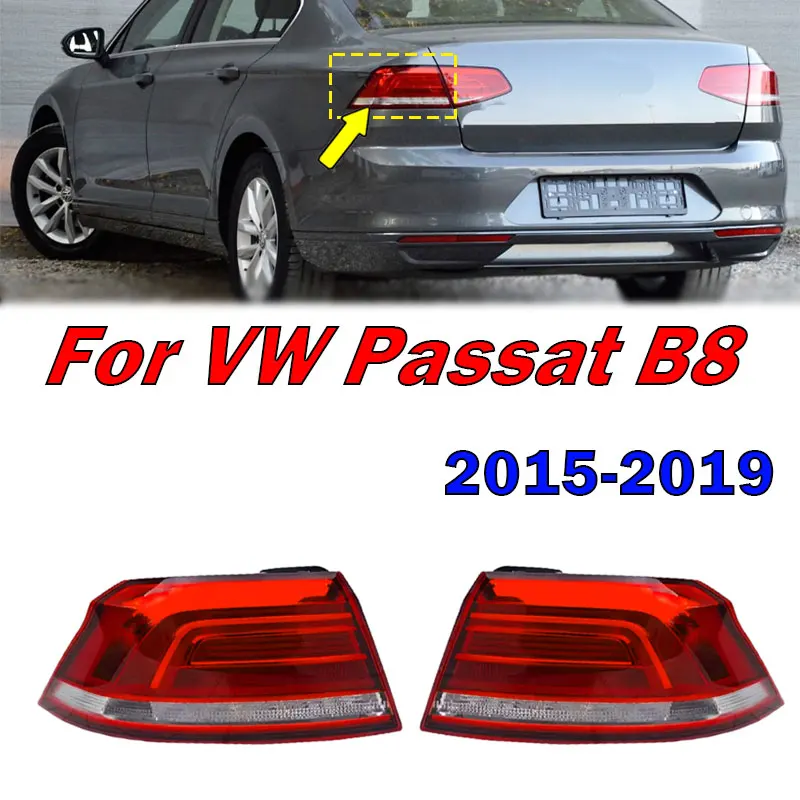 

For Volkswagen VW Passat B8 2015 2016 2017 2018 2019 Rear Tail Light Brake Lamp Warning Light Car Parts 3G5945096C 3G5945095C
