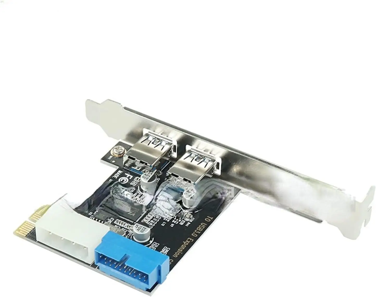 USB3 PCI Express محول PCI E إلى USB 3.0 20pin محول تحكم PCIe X1 USB 3 0 2 منافذ محول USB3.0 PCI-e بطاقة التوسعة