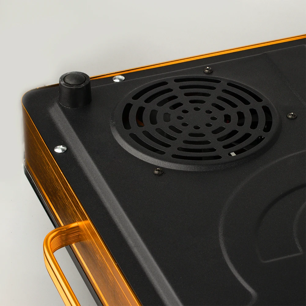 전기 스토브 쿠커 핫 플레이트 휴대용 더블 버너 적외선 쿠커 터치 컨트롤 난방 적외선 쿠커