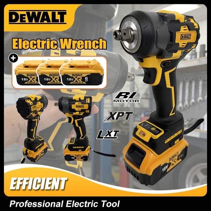 

Бесщеточный электрический гайковерт DeWALT с литиевой батареей, инструмент для ремонта автомобилей и работ