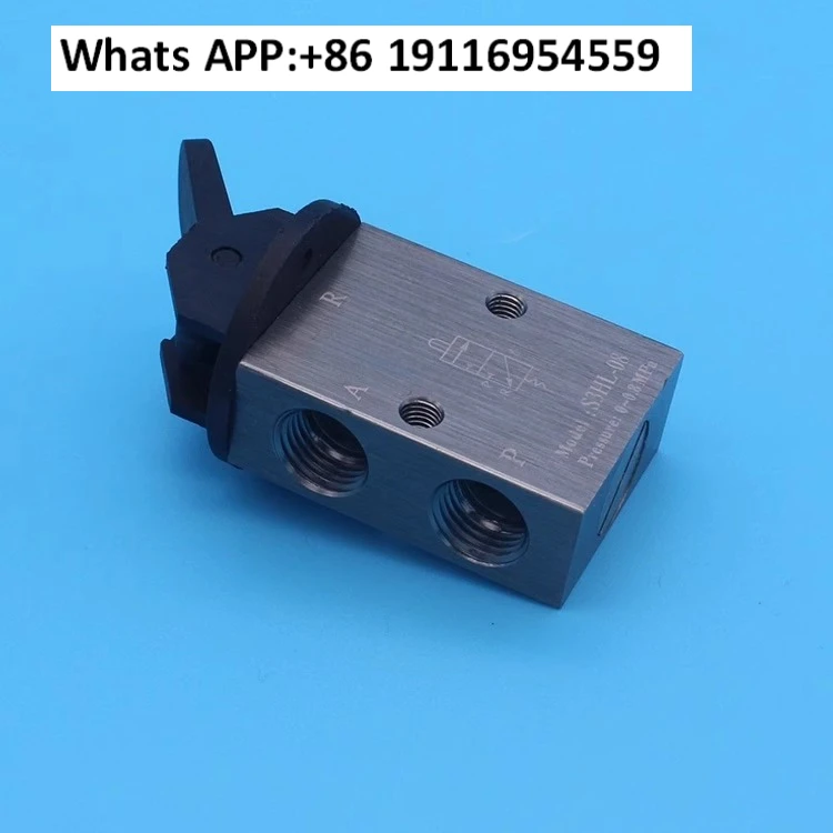 Two-position three-way mechanical valve S3HL-M5/06/08 long handle hand pull , pneumatic switch valve