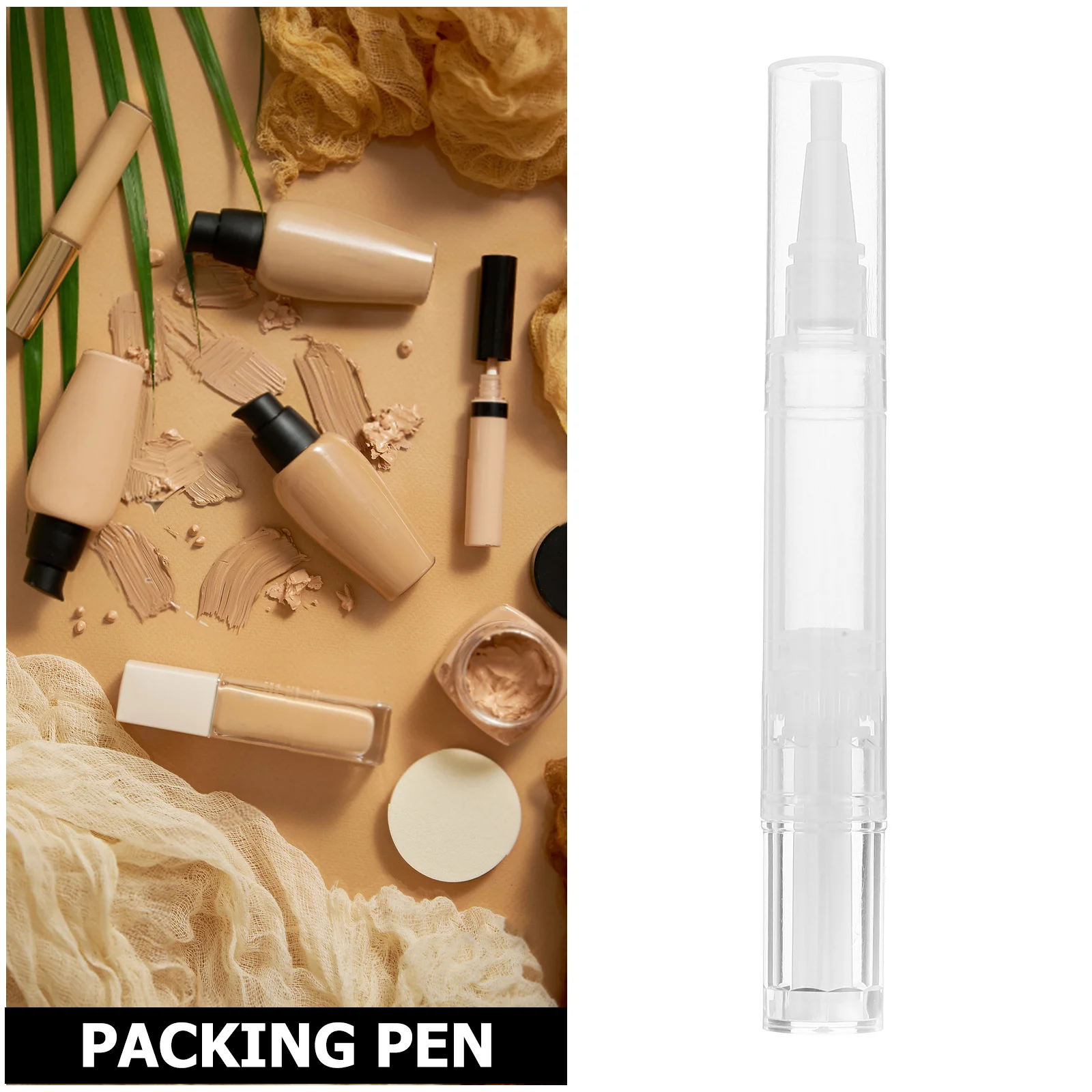5Ml Refillable Oil Pen Transparent Twist Design for Foundation Hair Oil Perfume Essential Liquids Leakproof Applicator