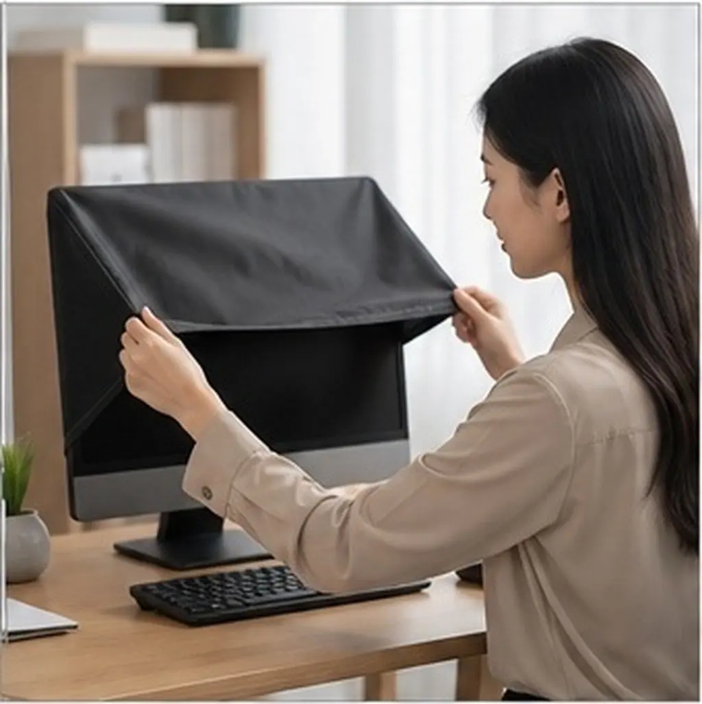 23-25 Inch Monitor Dust Cover Oxford Fabric Protective Sleeve for LCD LED Desktop Gaming Screen