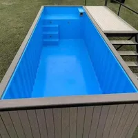Factory Trek Pools Swimming Shipping Container Pools and Spas Jacuzzi Spa Garden House Large Fiberglass Above Ground Pool