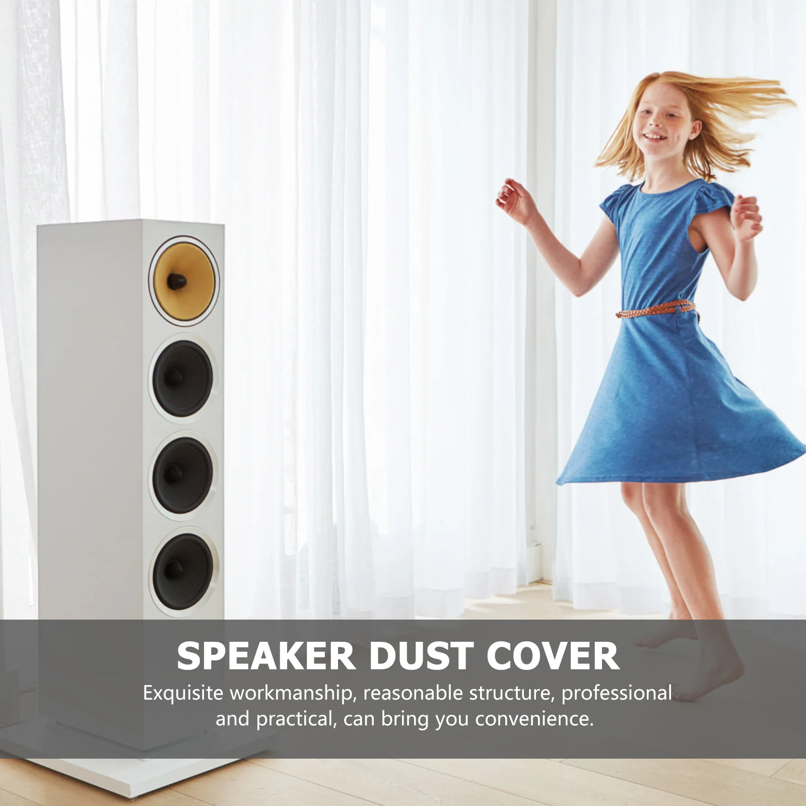 

6Pcs Speaker Caps Subwoofer Coil Cover Replacement High Durability Flexible Bounce Back Dust Cap for Loudspeaker Protection