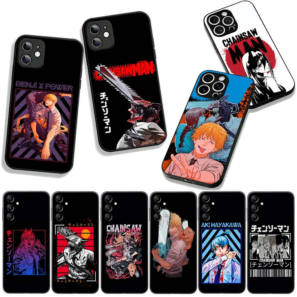 Чехол для Samsung Galaxy A12 A14 A31 A50 A51 A6 A7 A70 A71 A72 A21S M15 Note 20 9 8 10 Tatsuki Fujimoto Makima Chainsaw Man Gir