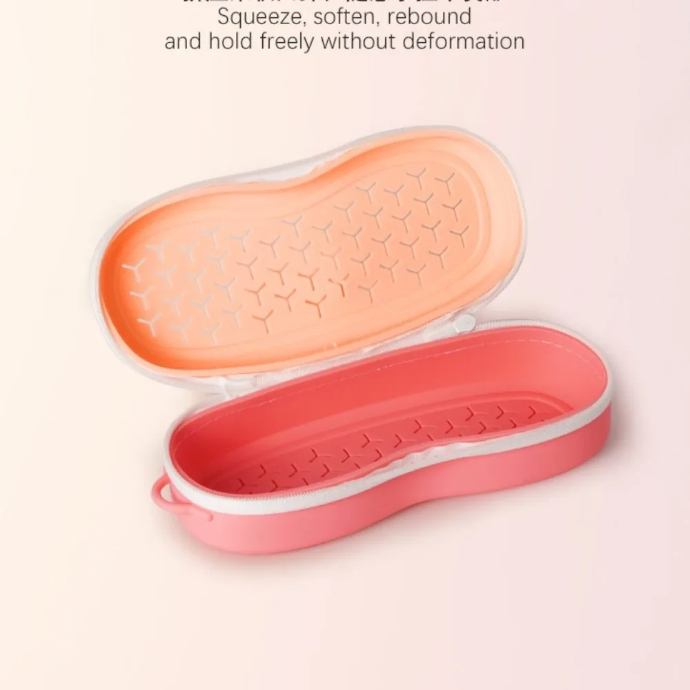 

Мягкий силиконовый чехол для очков для плавания, полый с воздушными отверстиями, коробка для хранения очков для плавания, дышащий, легкий вес