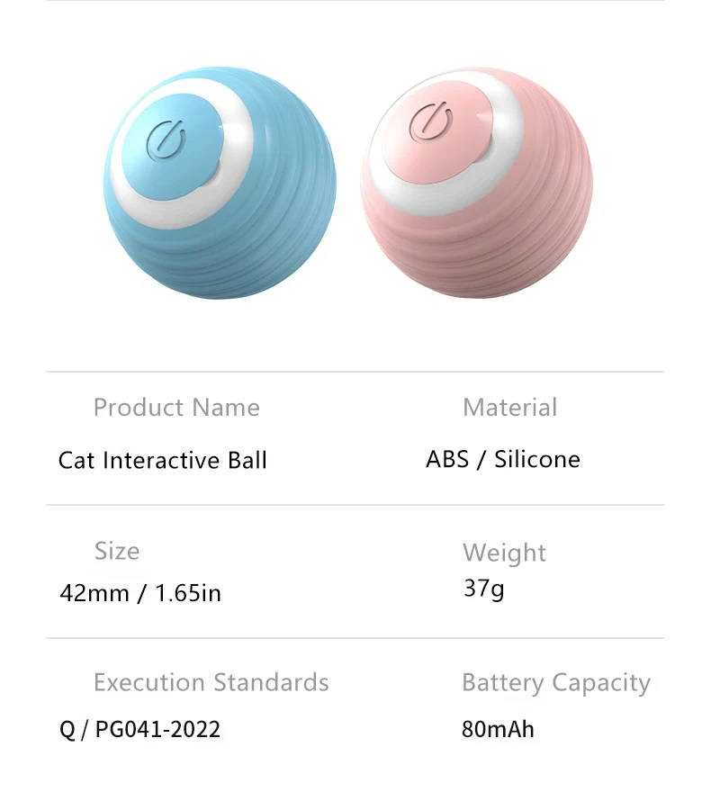 Automatic rolling magic ball for cats, Interactive smart toys, Accessories for indoor games, Electronic interactive toy