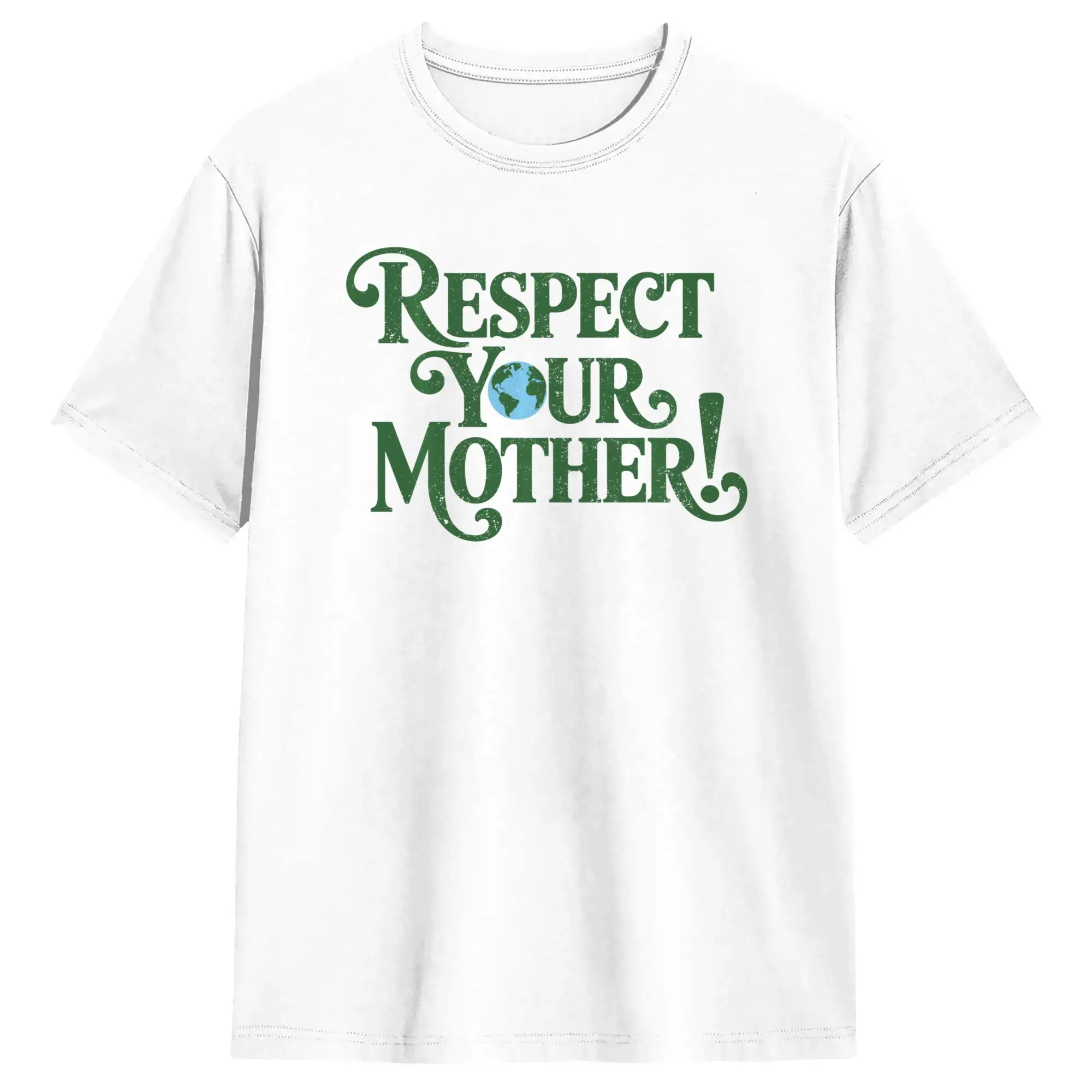 Respect Your Mothers Earth Day Environmental Nature T-Shirt Summer  Popular T Shirts Cotton Crew Neck Oversized Tee Short Sleeve