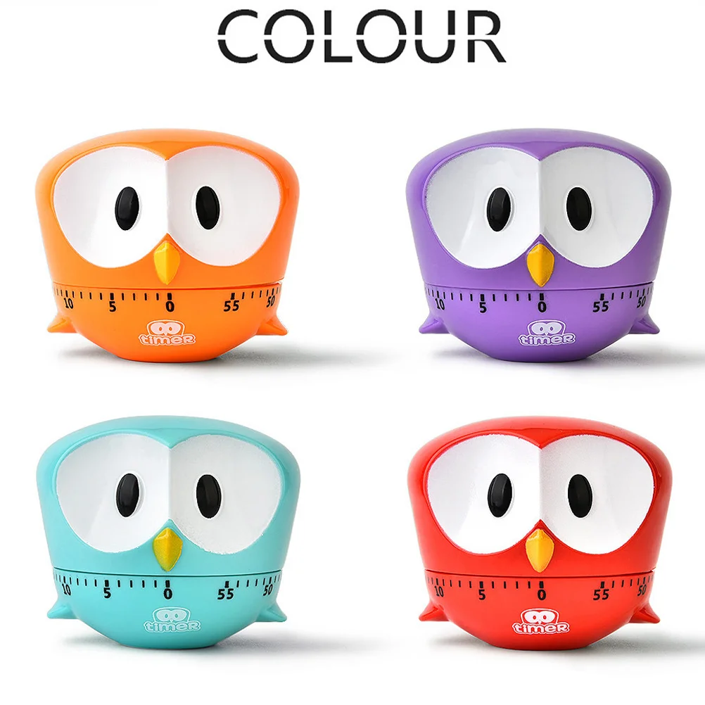 

Home Owl Shape Cooking Timer Household Countdown Timer Manual Cooking Kitchen Reminder (Random Color)