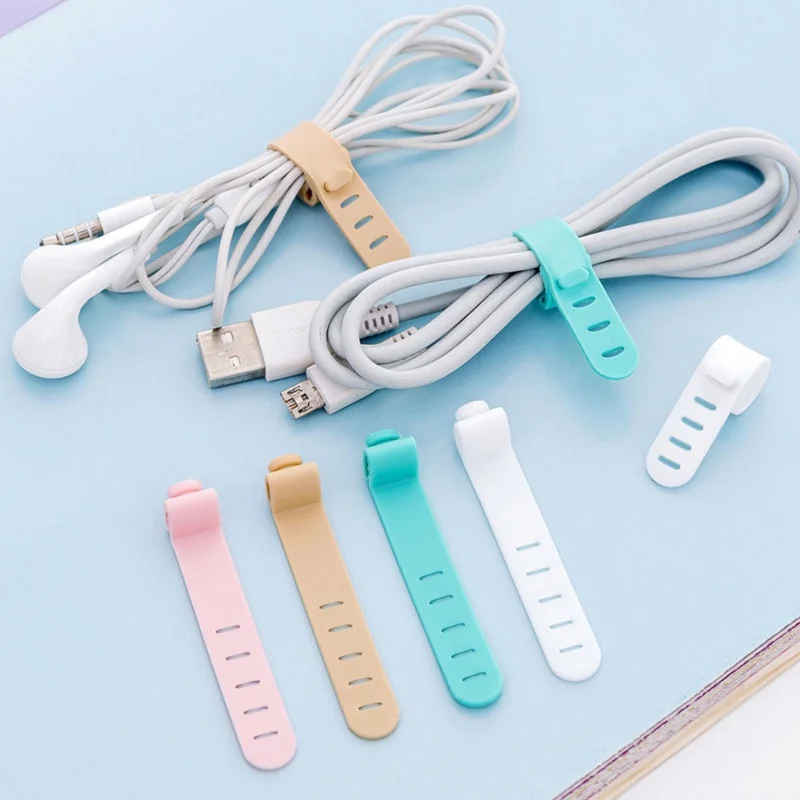 Silicone Winder cord cable tie wire holder earphone headphone charging data line USB binders Kabe