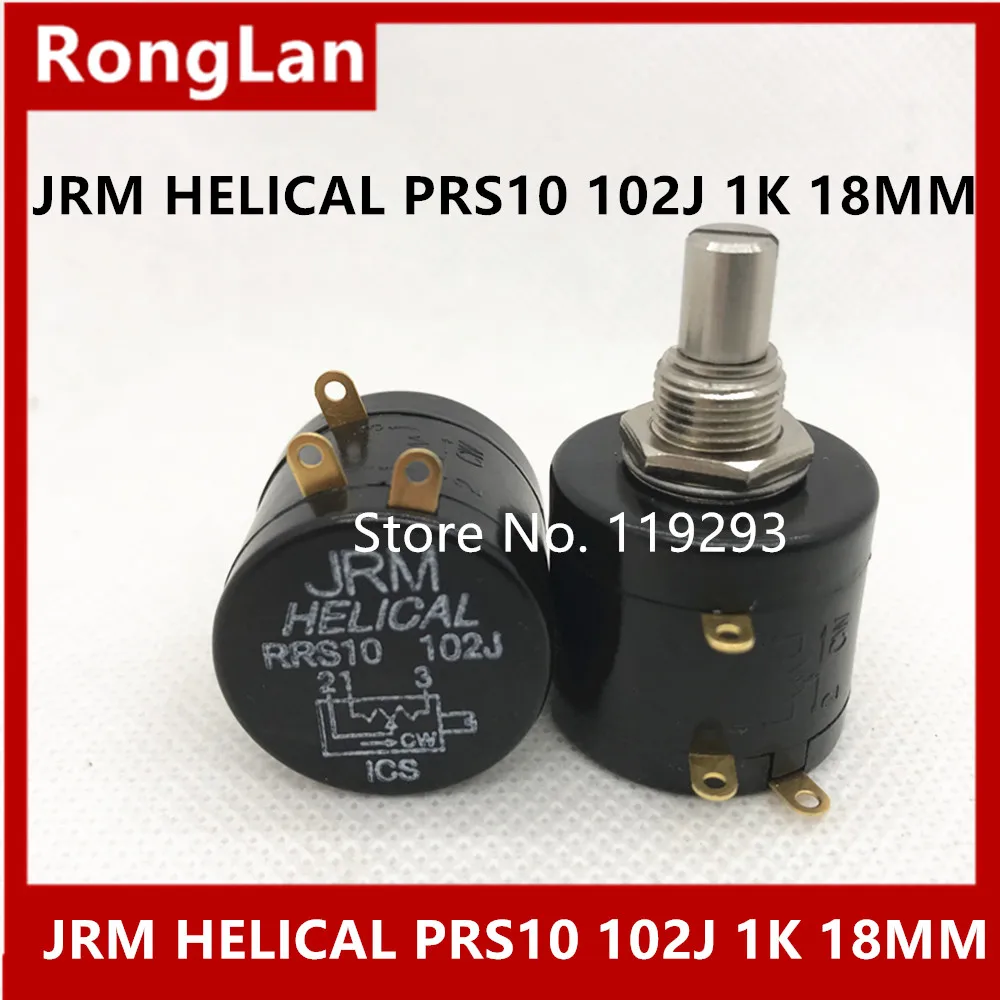 Precision potentiometer Japan JRM HELICAL precision multi 10 turn potentiometer RRS10 102J 1K 18MMS