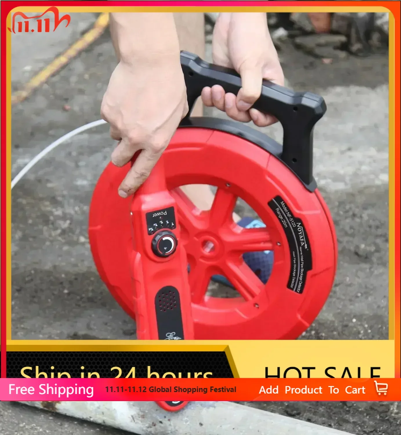 

Pip Iron Pipe Blockage Detector NF-5120/30/40 Diagnostic-tool Scanner Pipeline Blocking Clogging Plumbers Instrument