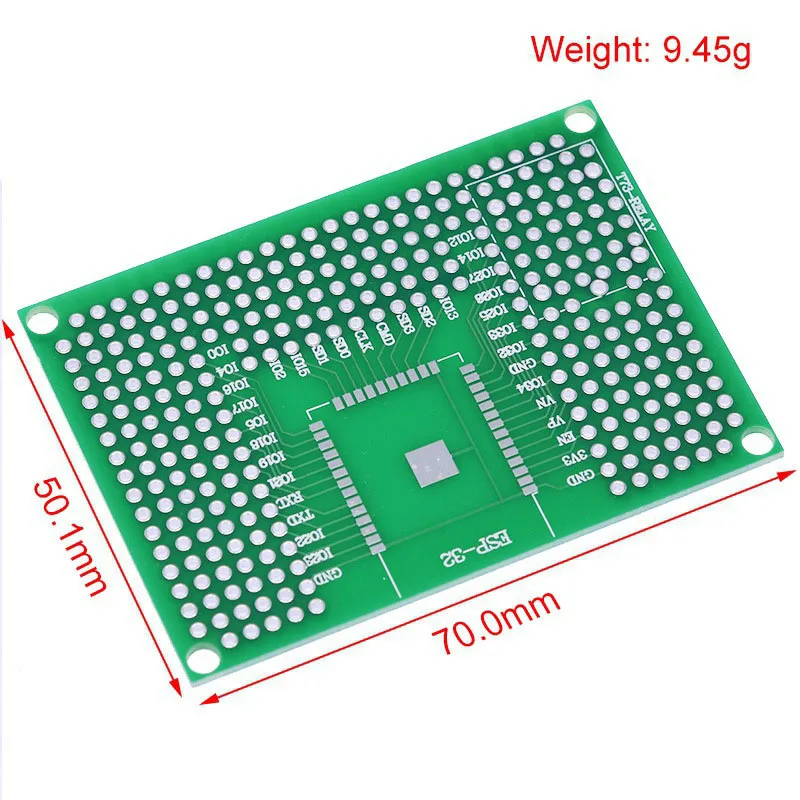 2~100Pcs 5X7 Double Sided Tin Plated Breadboard Prototype PCB Board Compatible With Wifi ESP8266 ESP12F ESP12E ESP32 Module
