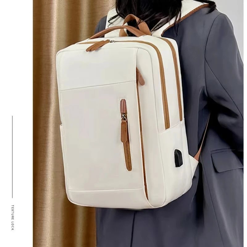 

Business Travel Backpack Men Backpack School Expandable USB Bag Large Capacity 15.6 inch Laptop Waterproof Fashion Backpack