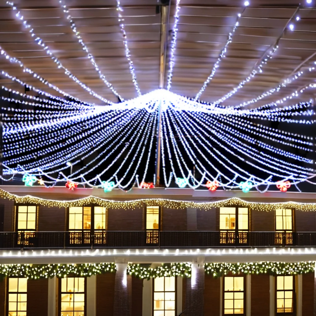 Fairy Light Curtain - IP68防水LEDストリングライト、屋外カーテンライト、10x10、クリスマス、ホリデー、新年、フェスティバルの装飾用