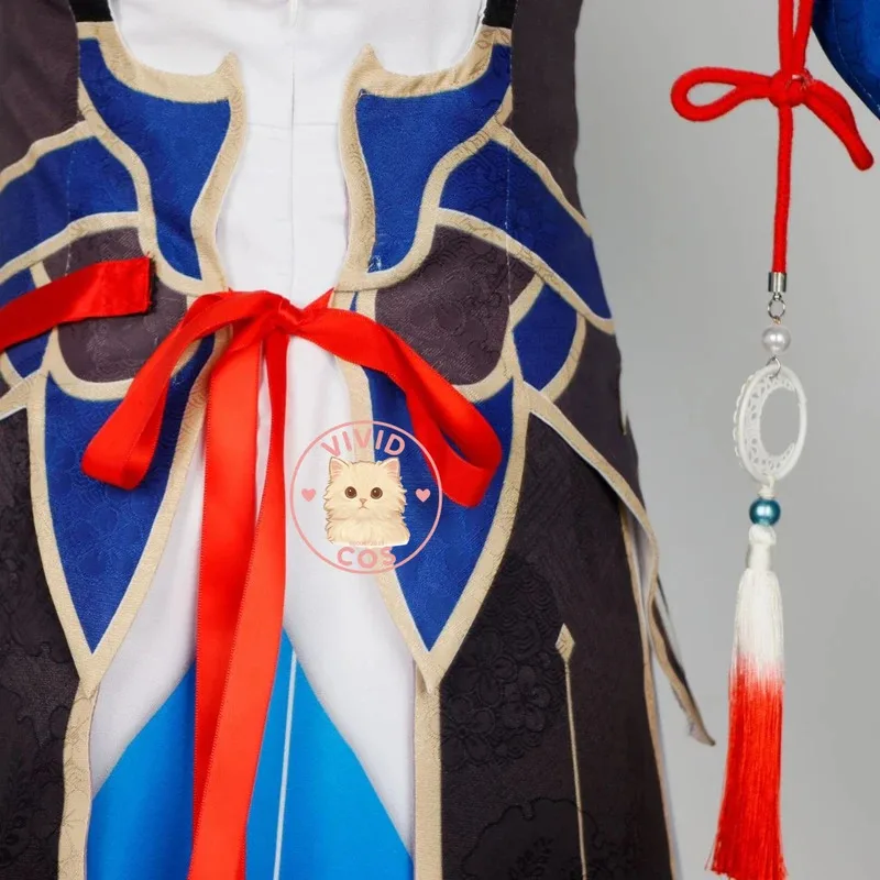 Game Honkai: Star Rail Cosplay Anime Jingliu Costume Love Live Role Play Clothes Pretty Dress for Women Wig Adult Comic Con Set