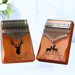 Professional Thumb Piano 17 Keys Calimba Tuned and Shipped Portable Kalimba Beginner's Malimba Birthday Festival Gift