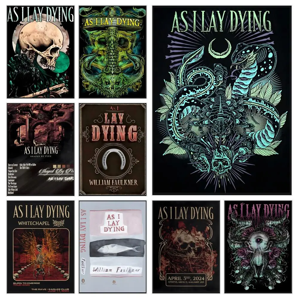 Metalcore Band A-As I Lay Dying Poster Modern Luxury Wall Poster Home Decor Space Enhancer