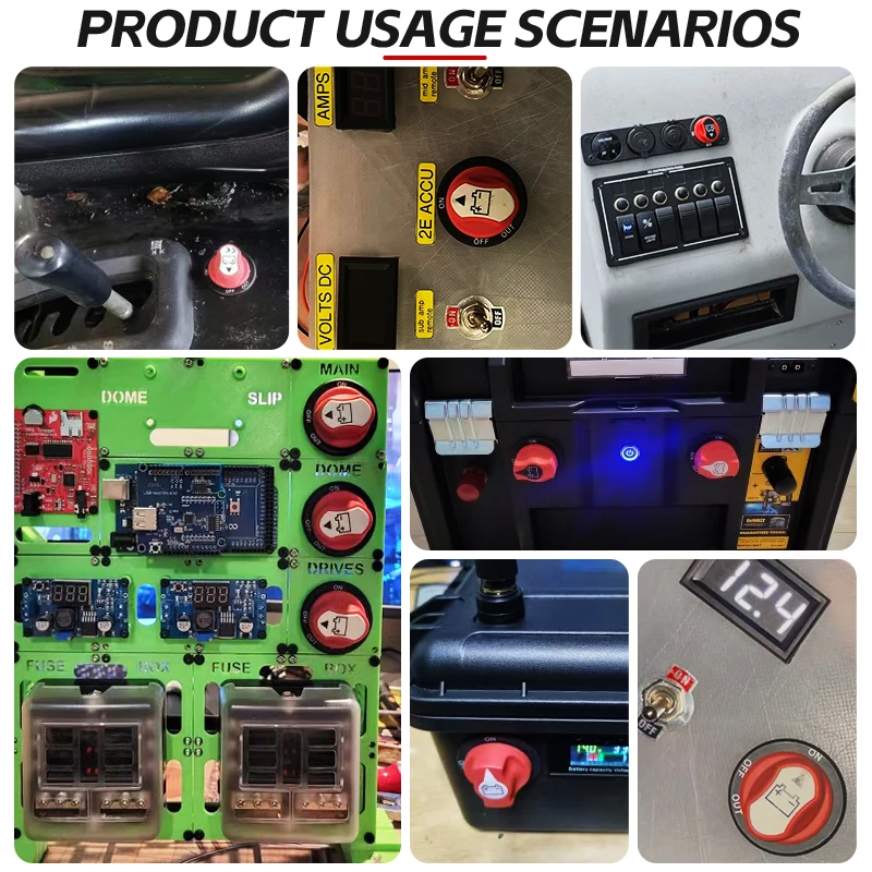 50A 100A 200A 300A DC32V 자동차 배터리 차단 스위치 절연 스위치 12V 24V RV 오토바이 트럭 자동차 보트용