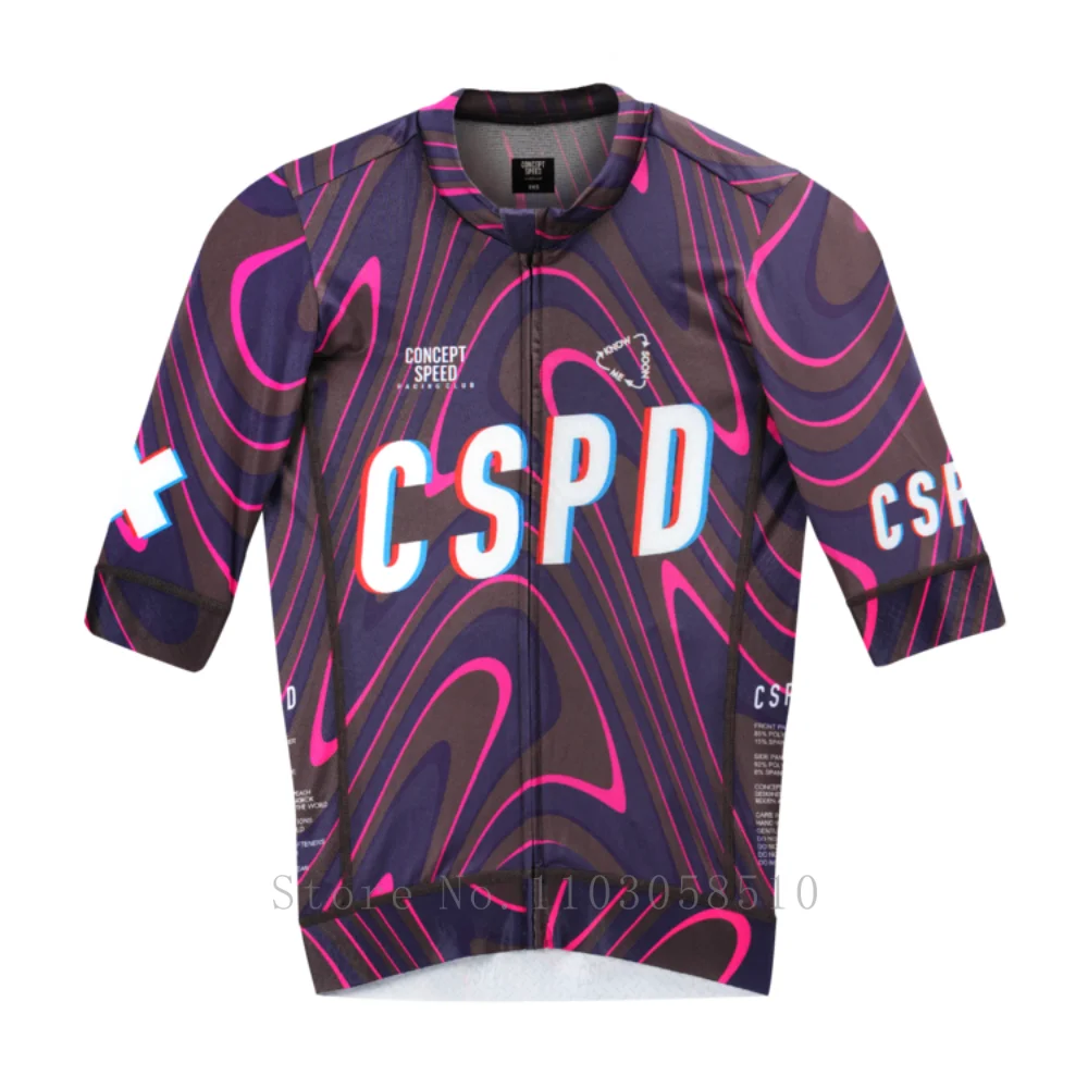 CSPD  Cycling Jersey high quality MTB Road Bicycle Shirt Men Short Sleeve Race Cycling Jersey Maillot Ciclismo Alta Calidad 2025