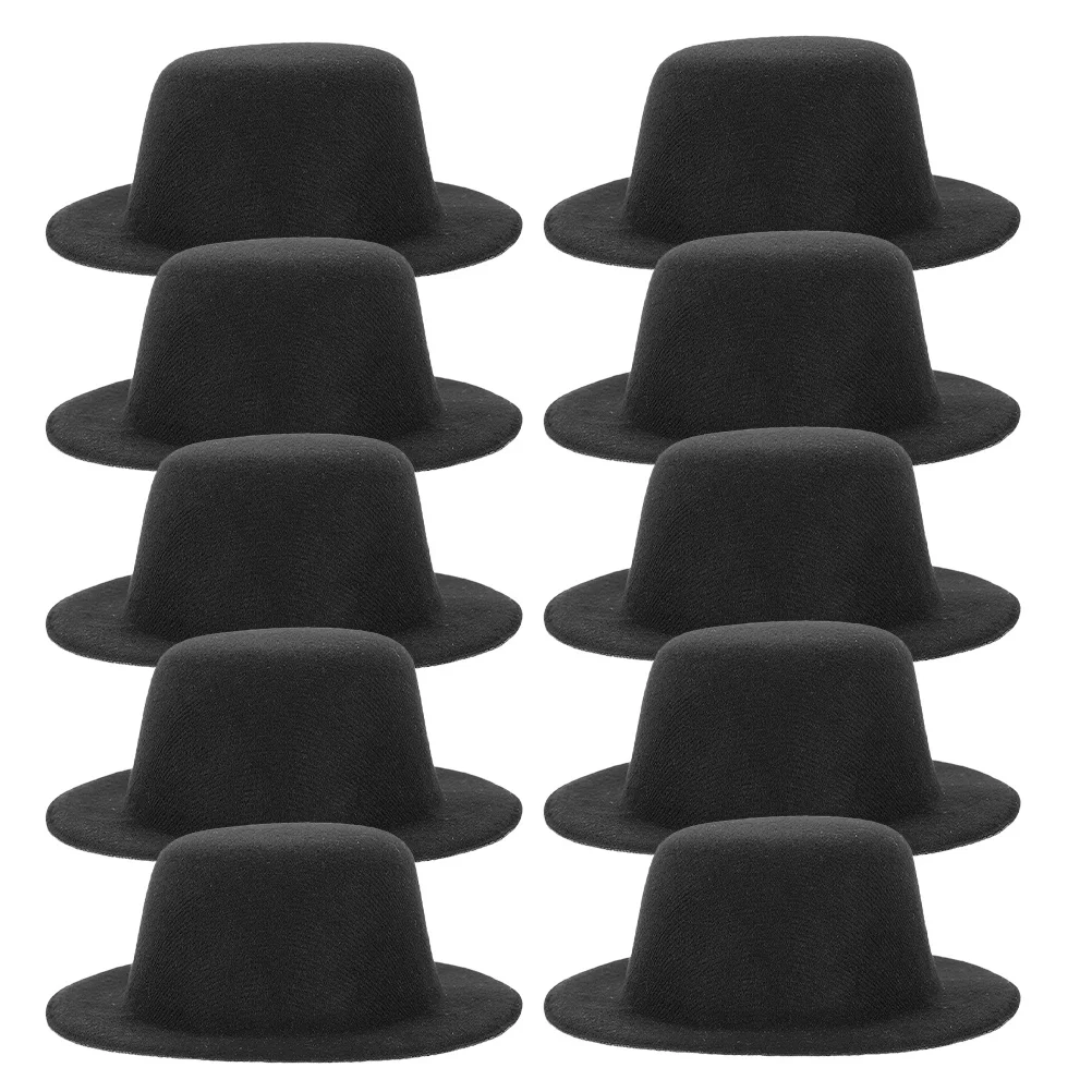 20 szt. Mini cylindry filcowe, małe eleganckie kapelusze do rękodzieła, dekoracje bałwana, ozdoby świąteczne, 4,5 cm, małe kapelusze do rękodzieła, kapelusz bałwana