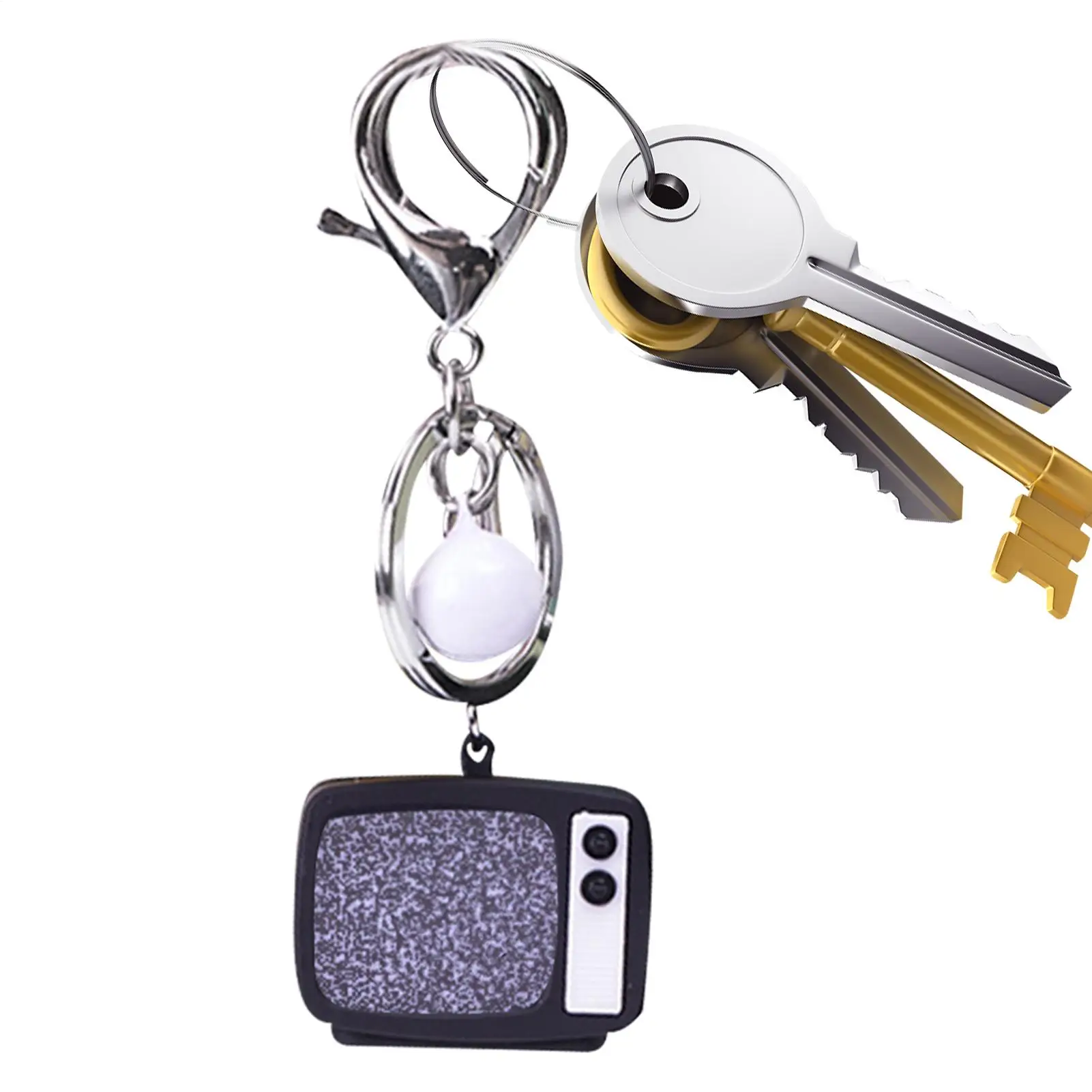 

Ретро брелок для ТВ, панк-кошелек, орнамент со звуком и светом, панк-рюкзак, орнамент для любителей культуры, коллекционеров, студентов, детей