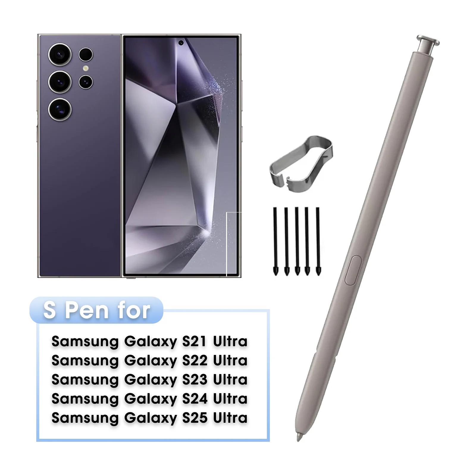 

S21/S22/S23/S24/S25 Ultra Stylus Pen для Samsung Galaxy S21-S25 Ultra S Pen Стилус для сенсорного экрана SPen без Bluetooth