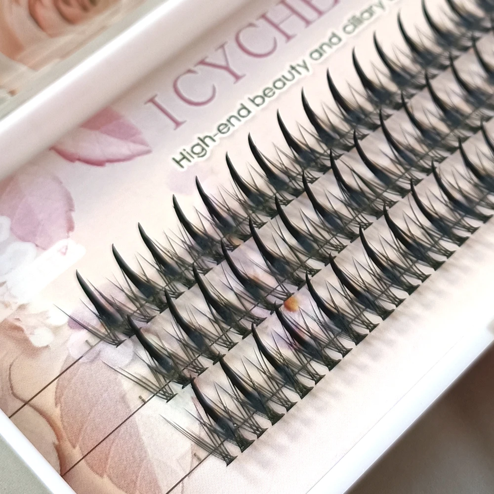 ปริมาณขนตา Cils ธรรมชาติ Fairy ปลานุ่ม Grafting ขนตาคลัสเตอร์ขนตาปลอมแต่งหน้าเครื่องมือ