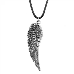 1pcs Big Angel Wing Pendant Necklace Materials Jewelry For Woman Crafts Chain Length 45+4cm
