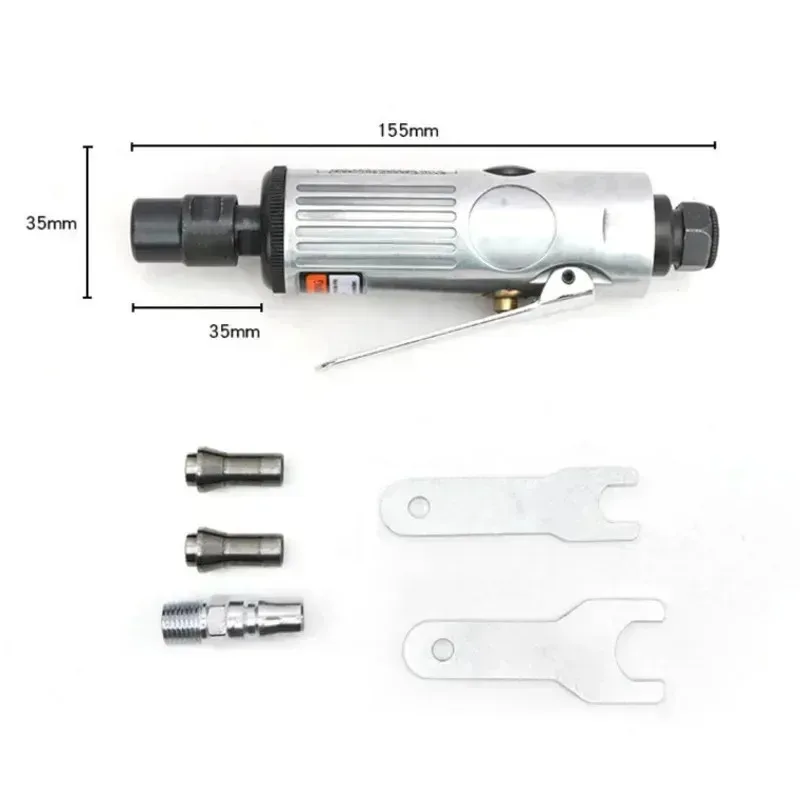16Pcs/Set 1/4 Inch Car Air Compressor 90psi Grinder Machine Tirel Rotary Stone Tool Kit High-speed Polishing Pneumatic Tool