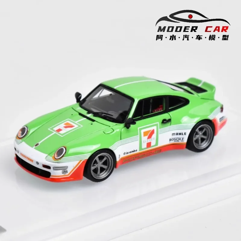 MK Porsche 993 7 Eleven resin static model, children's collection of decorative toys, holiday gifts for friends.