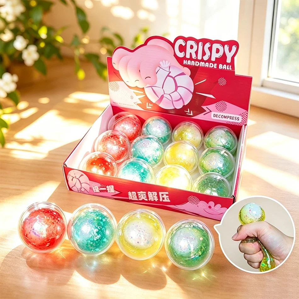 Crystal Crispy Squishy Pinchable Slow Rebound Soft Squeeze Fidget Toy  ASMR Crispy Texture Crunchy Sound Stress Relief Toy