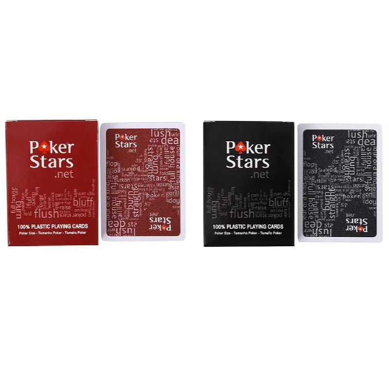 

Texas PCV Playing Cards Standard Index Red Black Decks of Cards Premium Poker Cards for Blackjack Casino Family Games