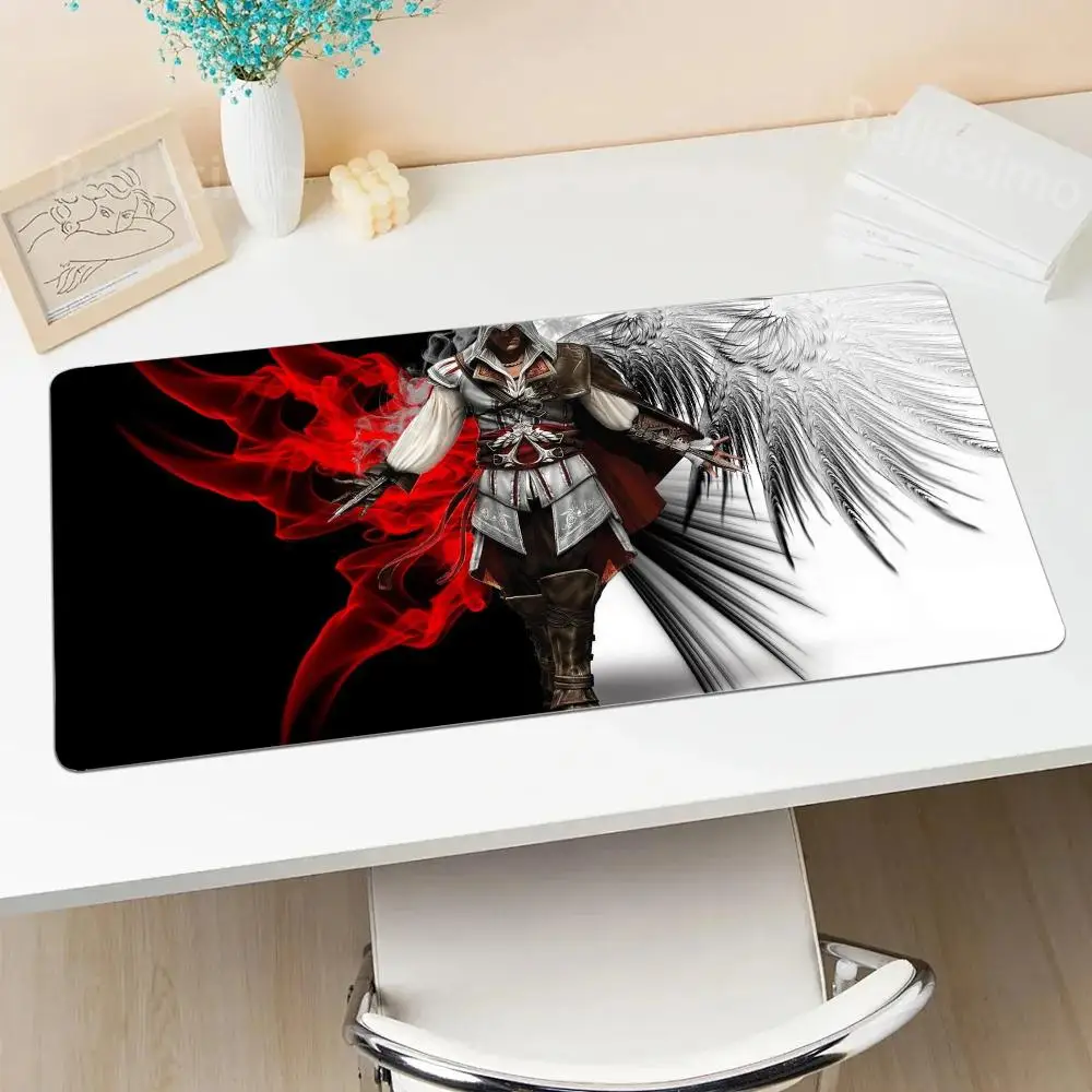 Imagem -02 - A_assassins Non Slip Borracha Grande Gaming Mousepad Gamer Mouse Pad Acessório E-sports Teclado Namorado Tamanho do Presente