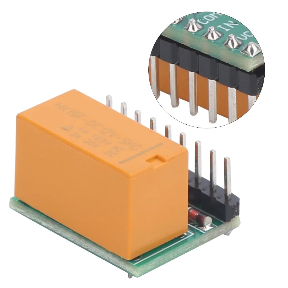 DR21A01 Double‑Pole Double‑Throw Relay Module DPDT DC 5V/12V DR21A01 Relay Module Ultra Small DPDT Relay Module