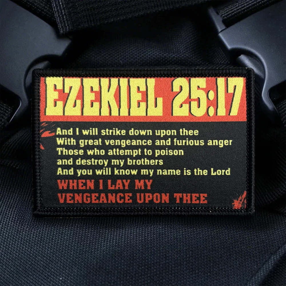 Parche velcro Ezequiel 25:17 para mochila y chaqueta - imagen 4