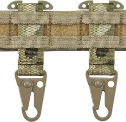 2PCS Sport Belt Clip T-Mount Molle Clip Hanging Carabiner Webbing Clip for Outdoor Backpack Vest Belt Hunting Accessories