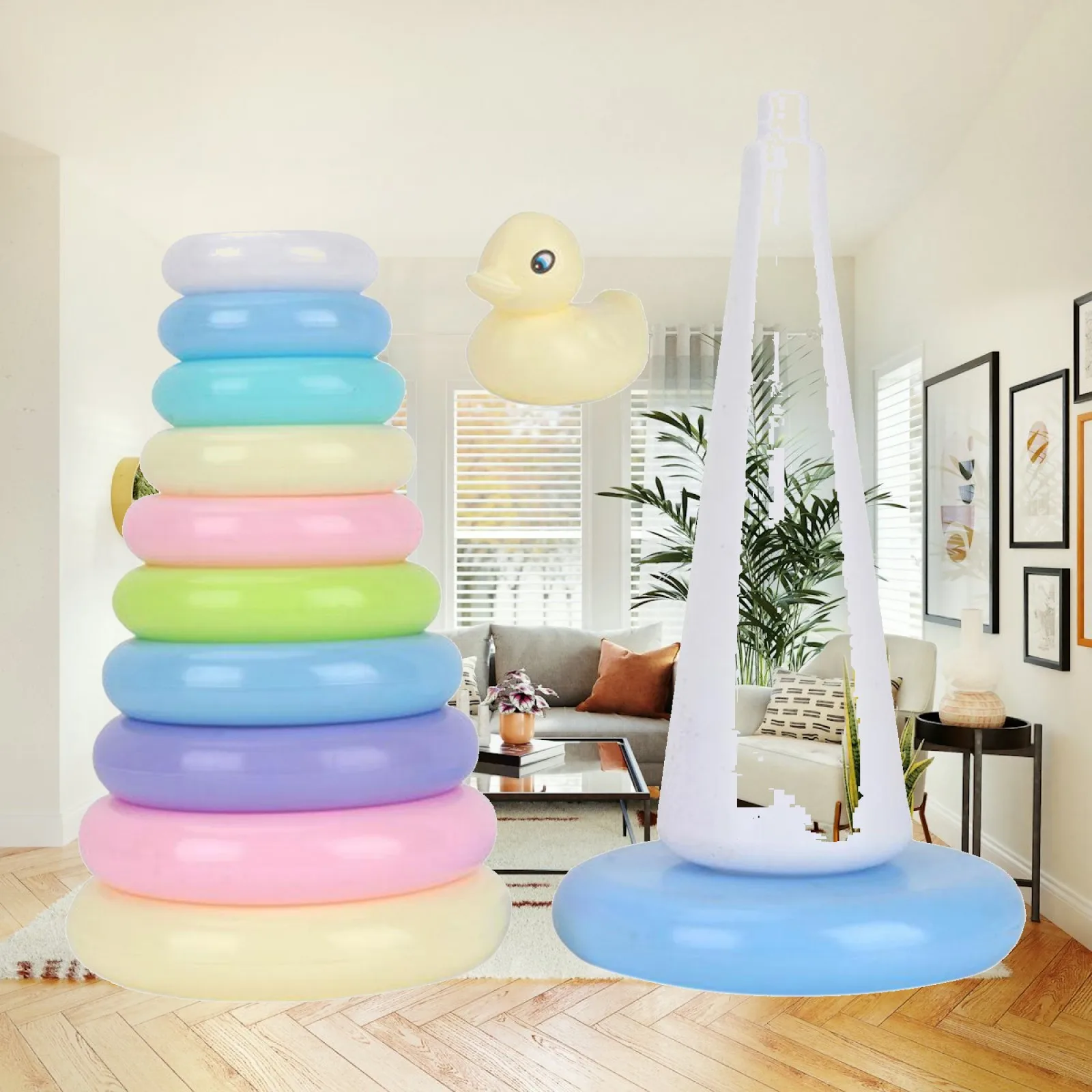 Montessori Stacking Rings Learning funnyny Activity Stacker