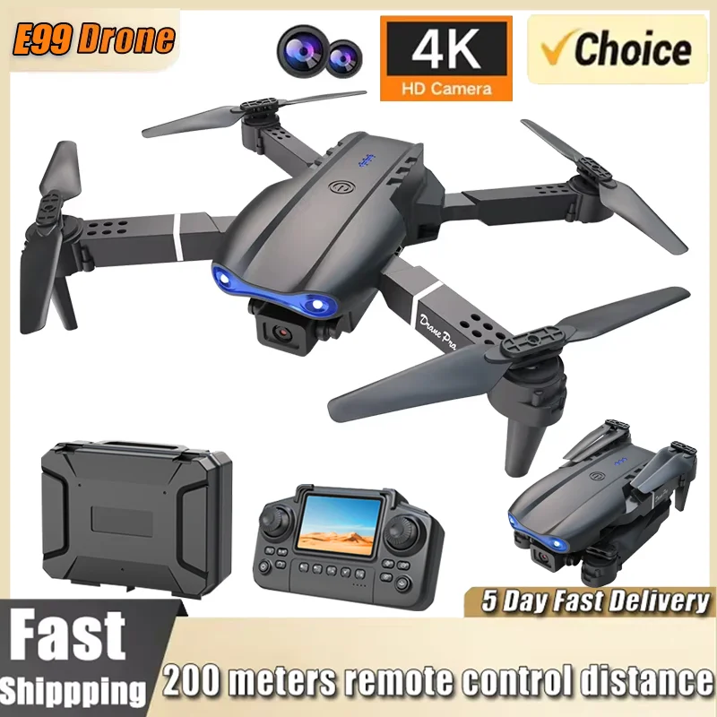 

E99 Pro Drone 8K HD Camera Remote Control Quadcopter 4 Axis Flight Stabilization UAV with Altitude Hold Aerial Photography Toys