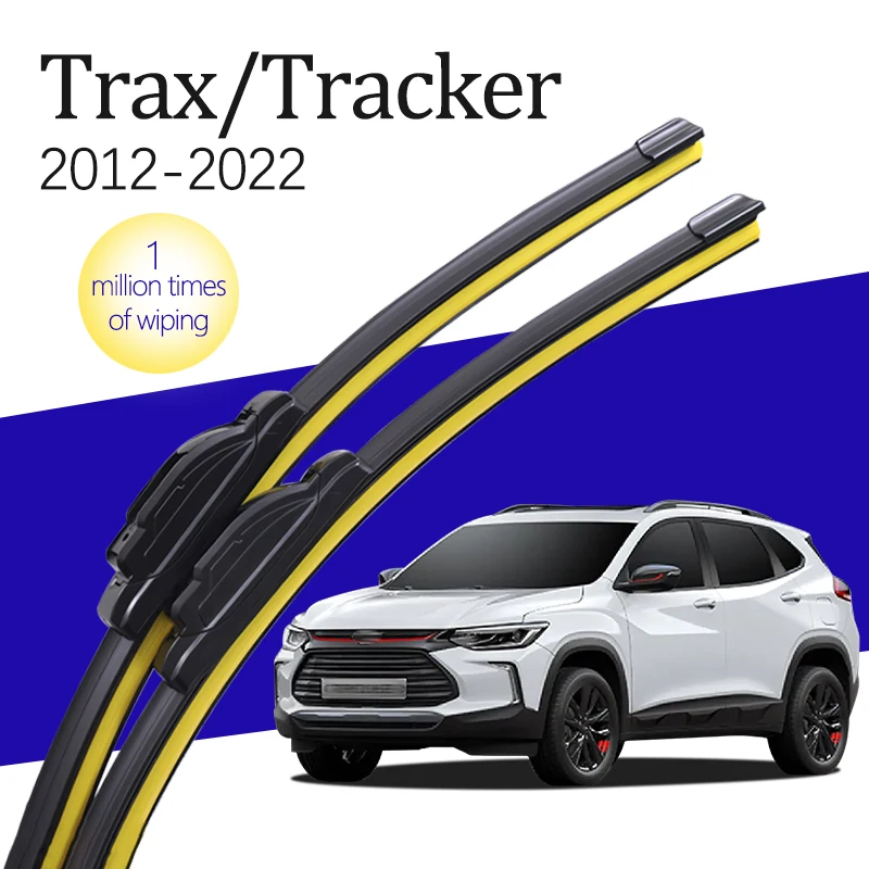 Wiper Blade J/U Hook Type New Natural Rubber HD Silent Car Front Windshield Wiper Blade for Chevrolet Trax/Tracker 2012-2022