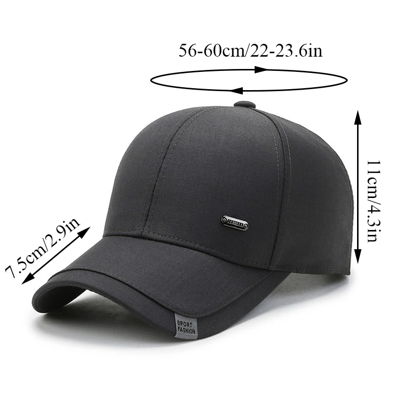 Men\'s Trucker Caps Autumn Winter Snapback Baseball Cap Hip-hop Style Cotton Comfortable Adjustable Dad Baseball Hat Cap