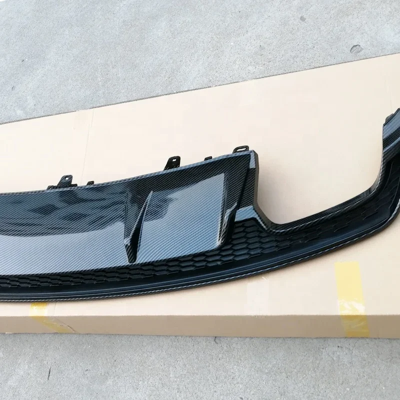 S7 style Rear Diffuser  CARBON FIBER Black (FOR S-LINE) For A7 2016 20172018 r Rear Bumper Diffuser