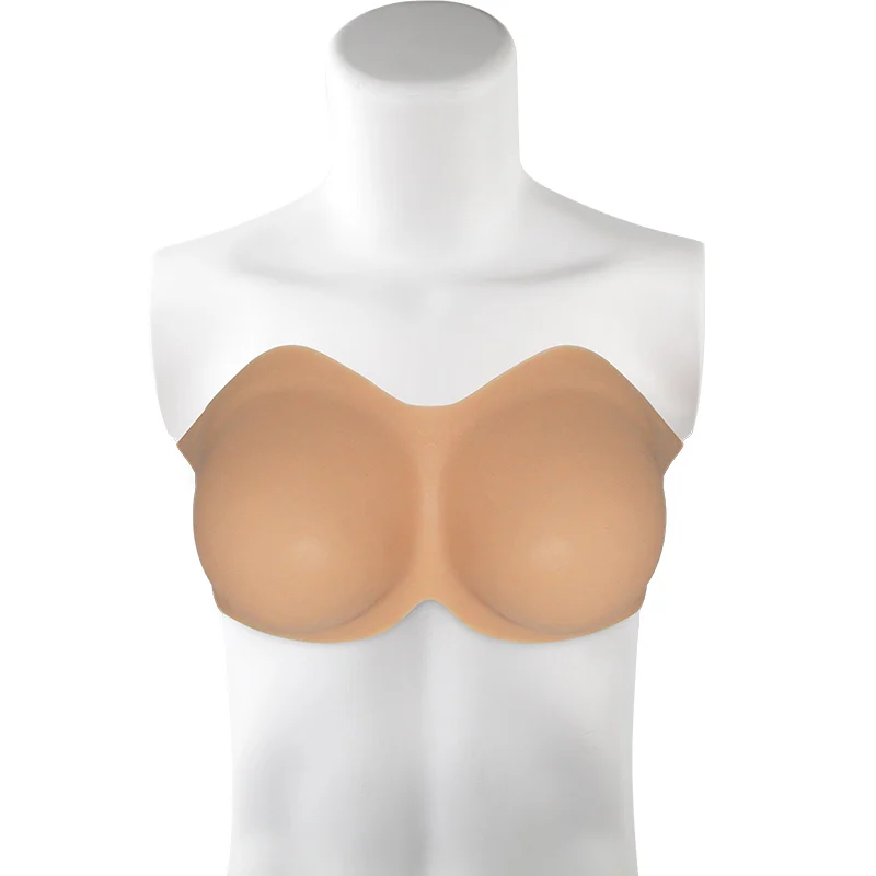 ONEFENG WPXM Invisible Skinless Silicone Breast Forms For Small Chest Woman Soft Touch Crossdresser Fake Breast Comfortable